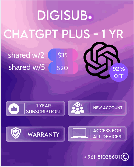 ChatGPT Plus - 1 Year